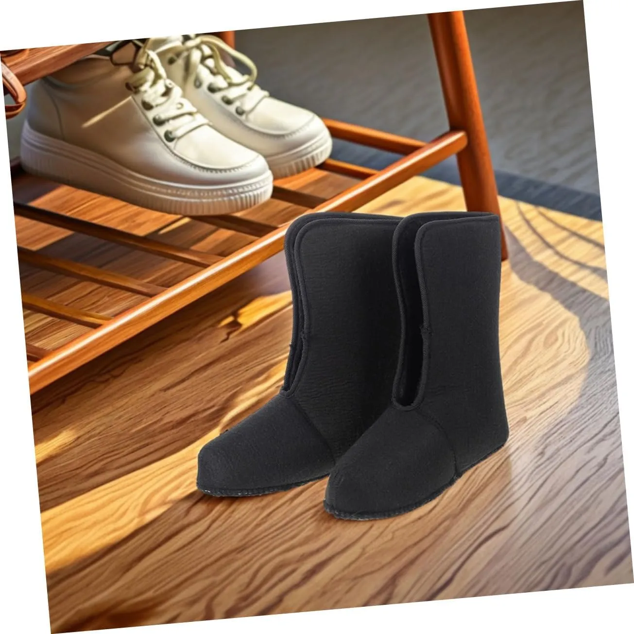 1 Pair Waterproof Snow Boot Liner Winter Shoe Liners Snow Boot Liners for Male Boot Liner Thick Hiking Boot Liners Warm Boot Liners Insulated Shoe Liners Boots Plush Black