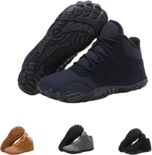 2025 New Winter Glacia Barefoot Shoes For Men Women, Waterproof Wide Toe Box Barefoot Shoes, Warm Non-Slip Walking Shoe