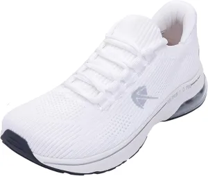 Autper Wide Toe Box Sneakers Women Slip-On Comfortable Air Walking Shoes with Arch Support Plantar Fasciitis Tennis Running Gym Athletic Shoes US6-11