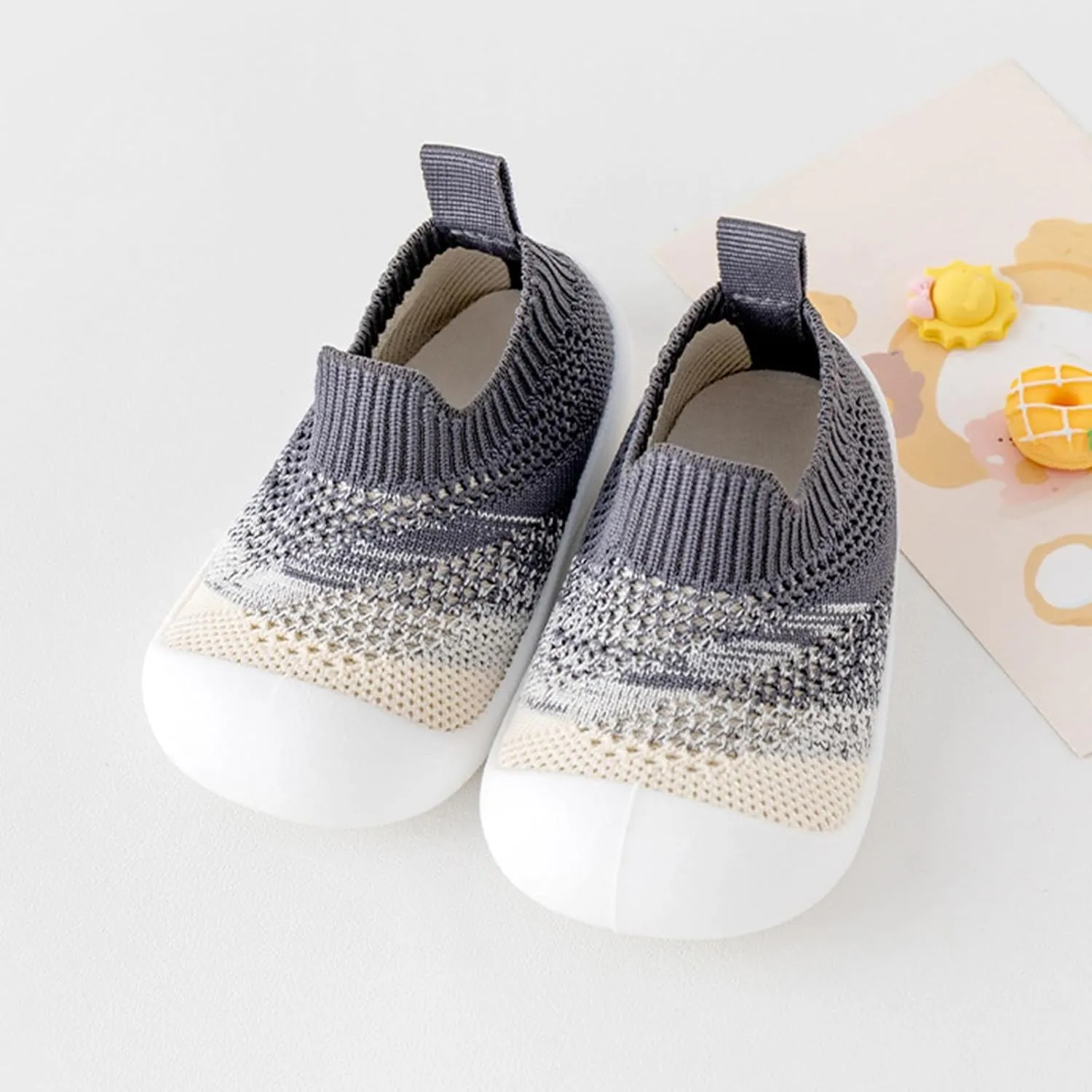 Baby Boys Girls Sandals Non Slip Close Toe Flats Breathable Mesh Walking Shoes Infant Summer Sole Water Sneakers