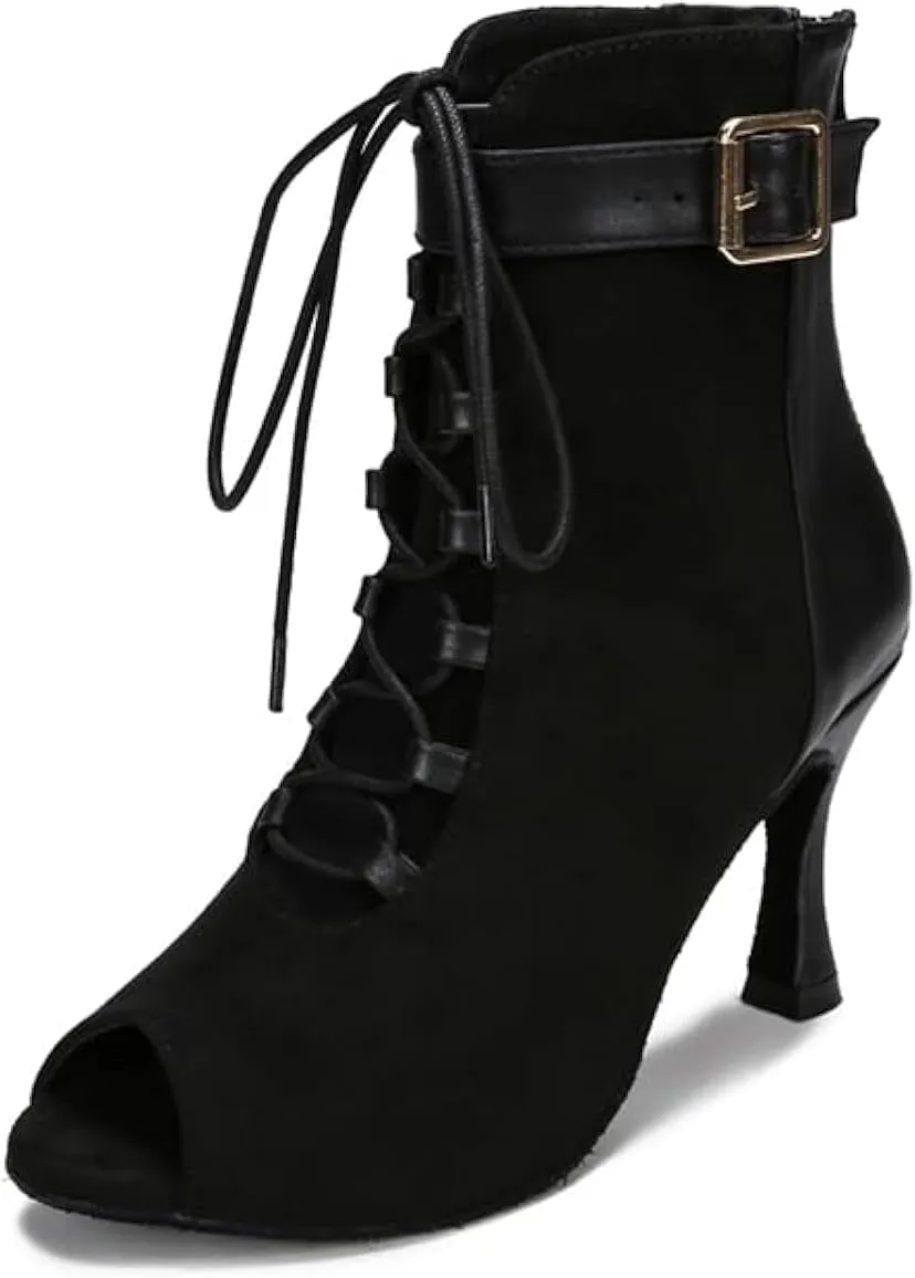 Ballroom Dance Shoes Women, Latin Salsa Bachata Practice Performance Dancer Shoes