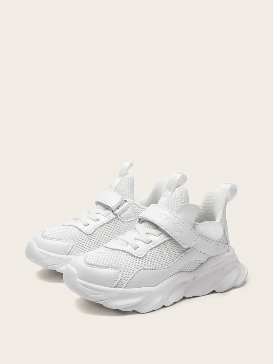 Boys' Girls' White Sneakers Tennis Running Shoes Sports Lightweight Breathable