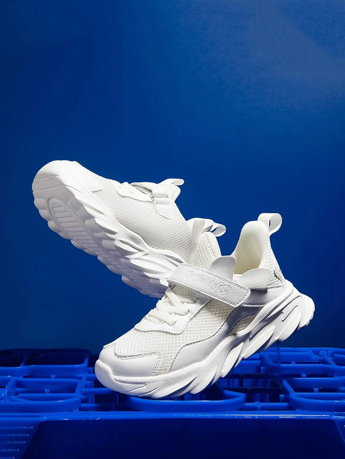 Boys' Girls' White Sneakers Tennis Running Shoes Sports Lightweight Breathable