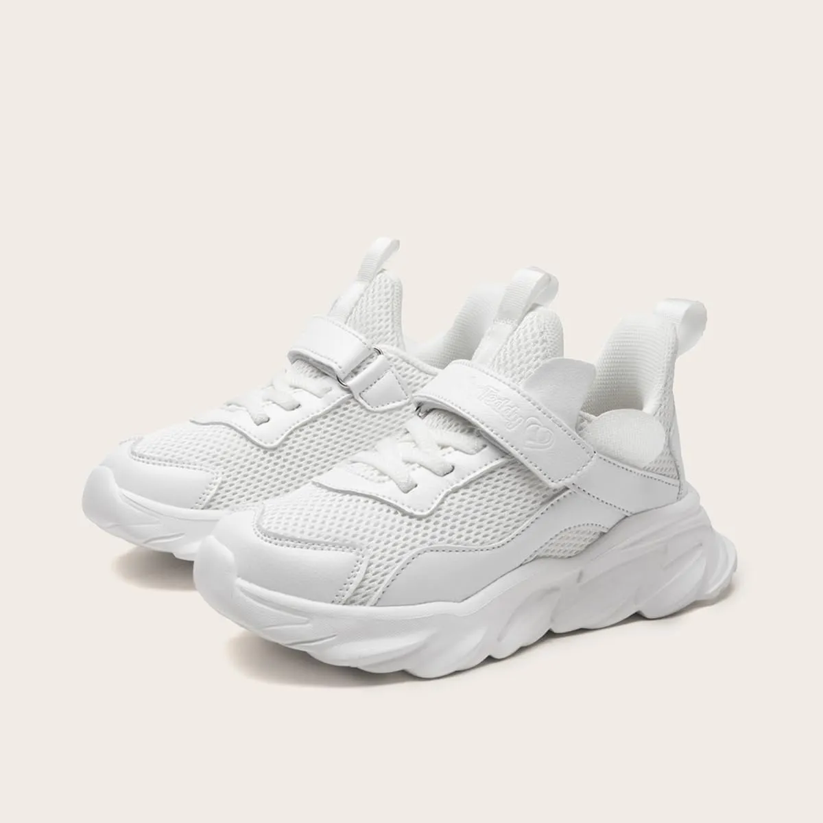Boys' Girls' White Sneakers Tennis Running Shoes Sports Lightweight Breathable