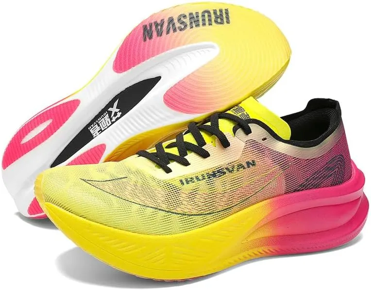 Carbon Plate Marathon Running Racing Shoes Men Professional Stable Supp ort Shock-Relief Ultra-Light Rebound Sneakers 
