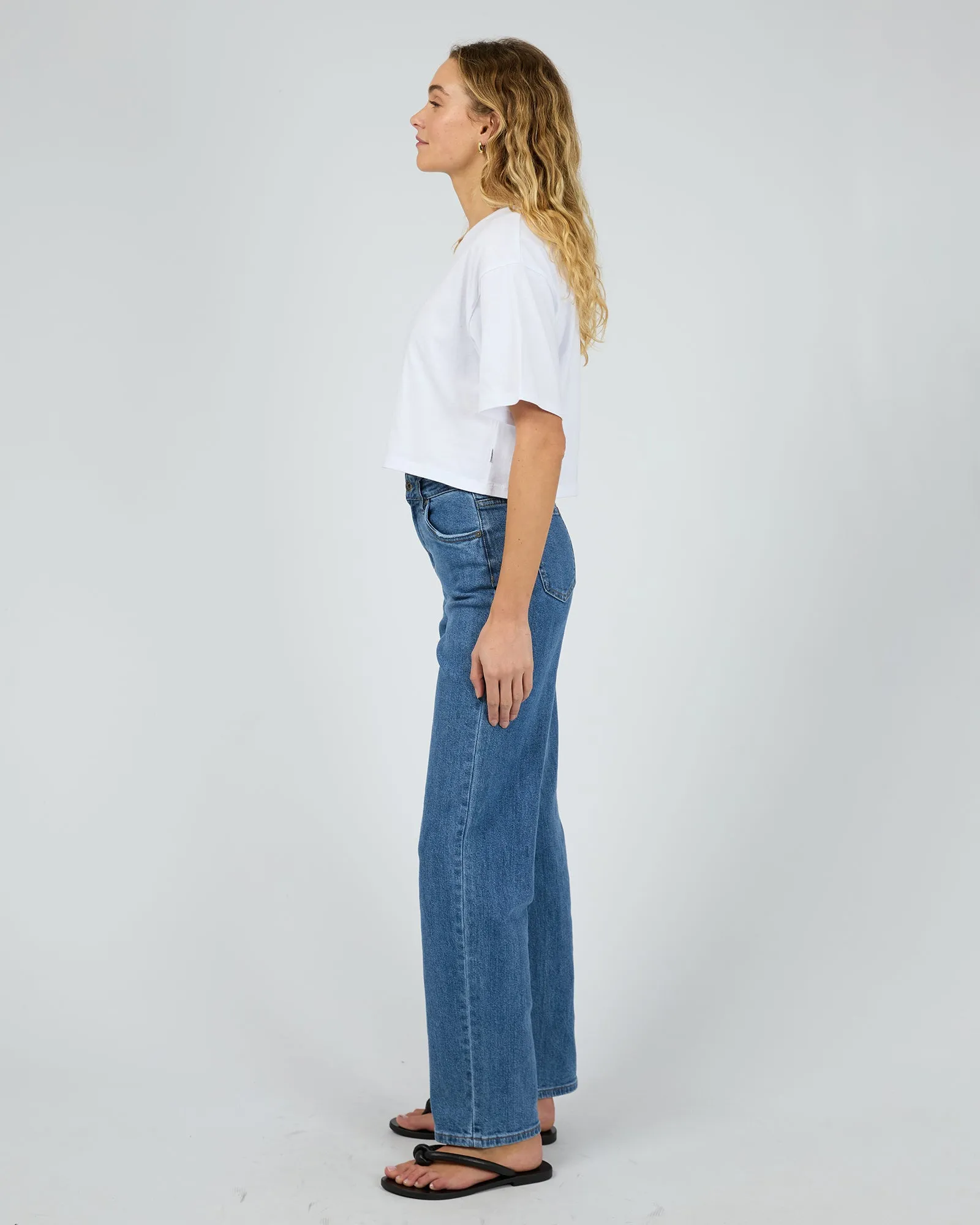 Core Crop Tee White