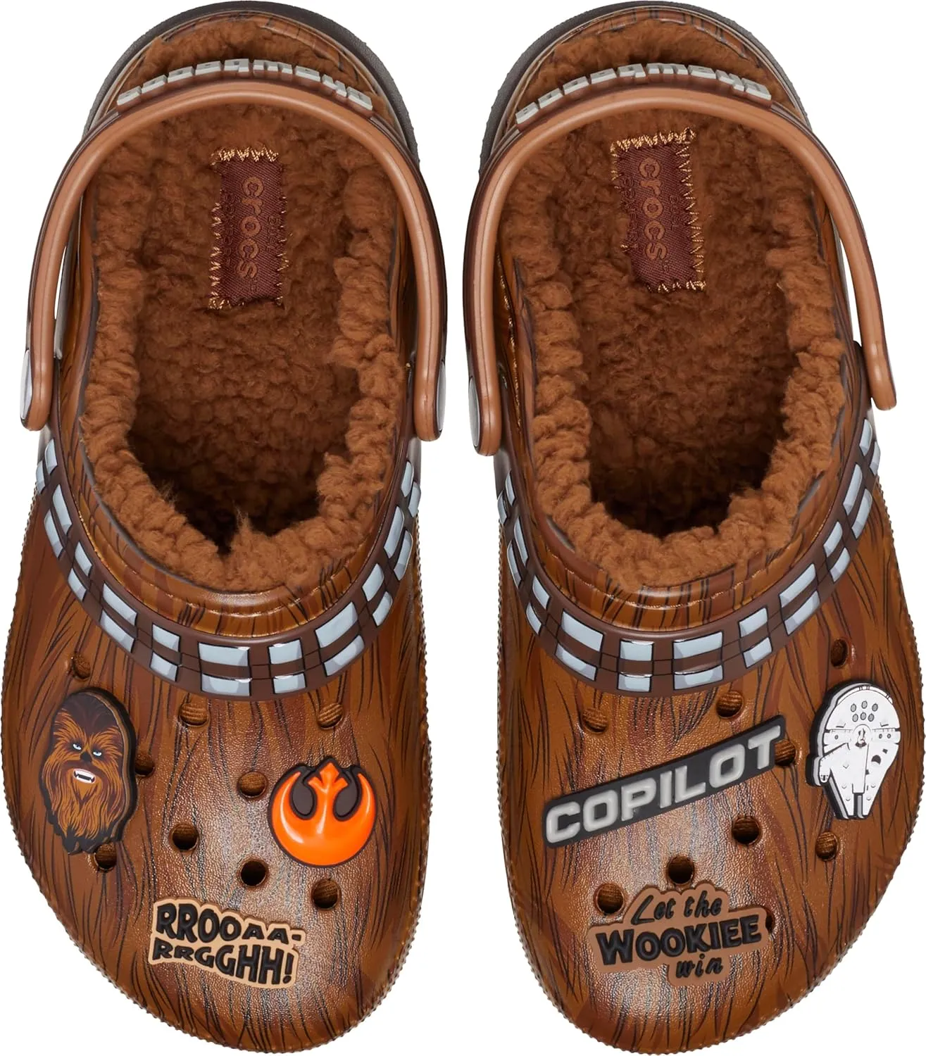 Crocs Unisex-Child Star Wars Chewbacca Classic Lined Clogs