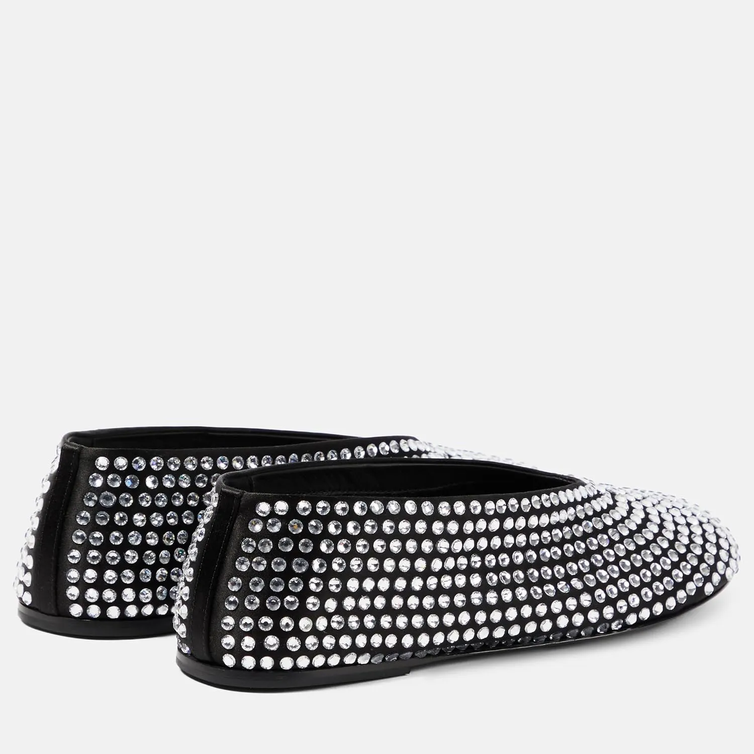 Crystal Rhinestone Ballet Flats for Women Diamond Mesh Round Toe Flat Slip On Low Heeled Flat Shoes Casual Dress Shoes