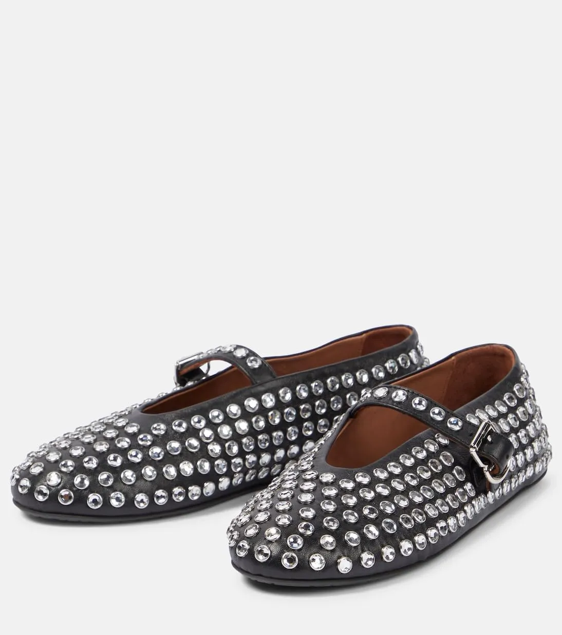 Crystal Rhinestone Ballet Flats for Women Diamond Mesh Round Toe Flat Slip On Low Heeled Flat Shoes Casual Dress Shoes