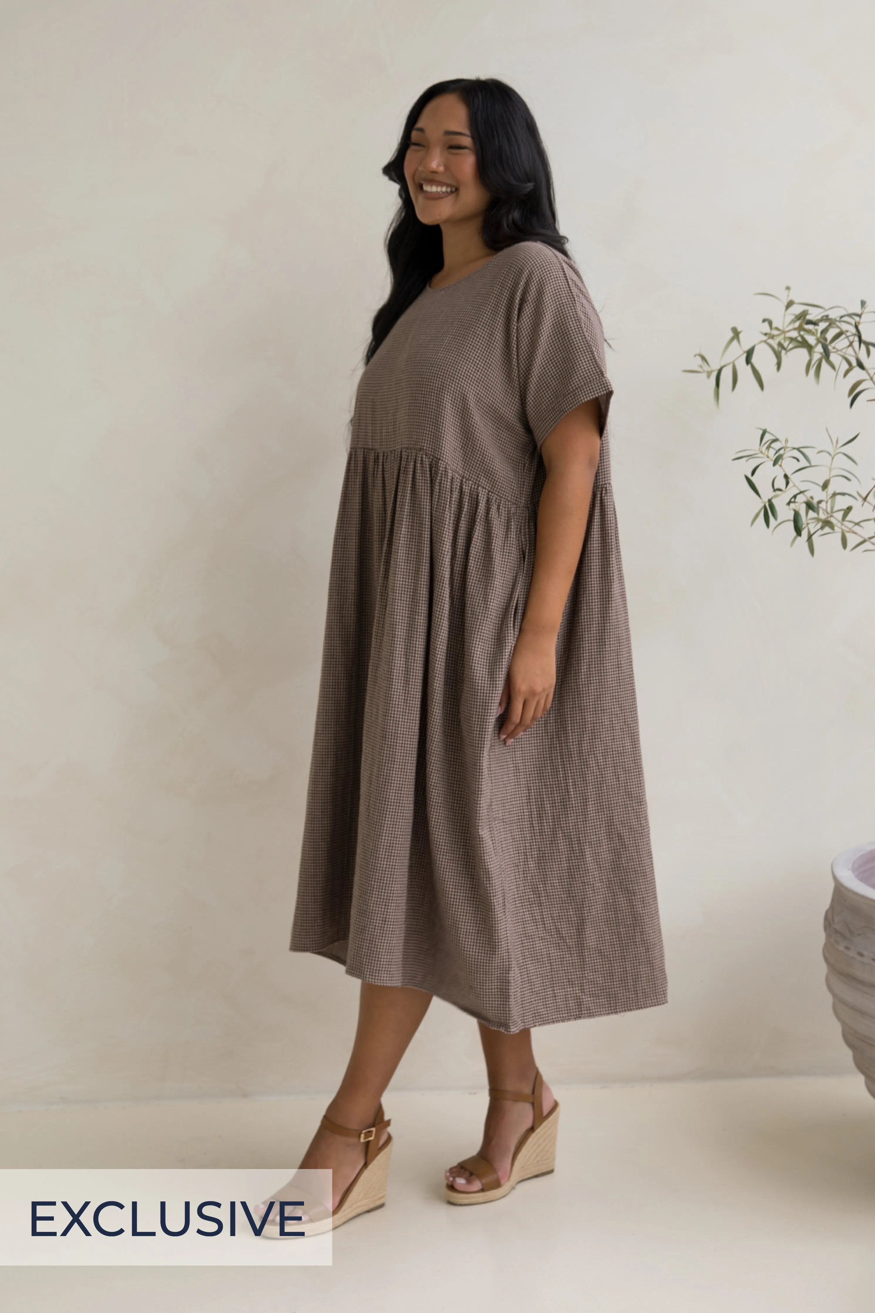Darcy Dress | Chocolate Check