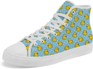 Duck High Top Canvas Shoes for Men Women High Top Sneakers Casual Shoes Gifts for Boys Girls