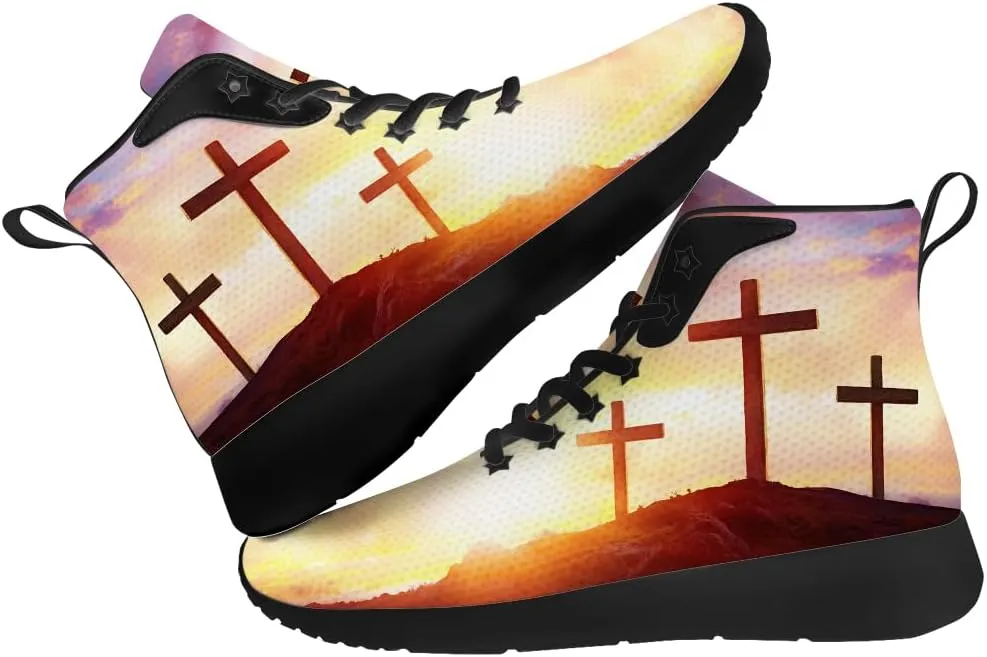 Faith Shoes for Women Men High Top Sneakers High Top Shoes Gifts for Mom Dad