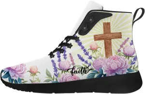 Faith Shoes for Women Men High Top Sneakers High Top Shoes Gifts for Mom Dad