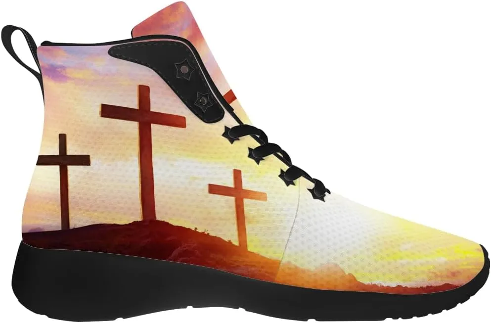 Faith Shoes for Women Men High Top Sneakers High Top Shoes Gifts for Mom Dad