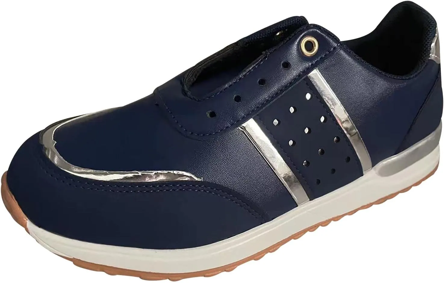Fashion Platform Walking Shoes for Women Casual Orthotic Arch Support Non Slip Wedge Tennis Sneakers Plain Work Shoe