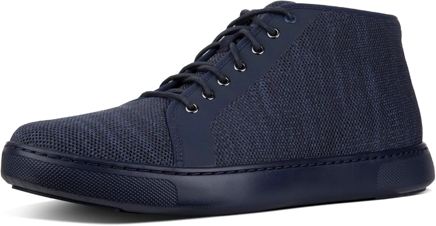 FitFlop Mens Andor High Top Sneaker Shoes, Supernavy, US 11