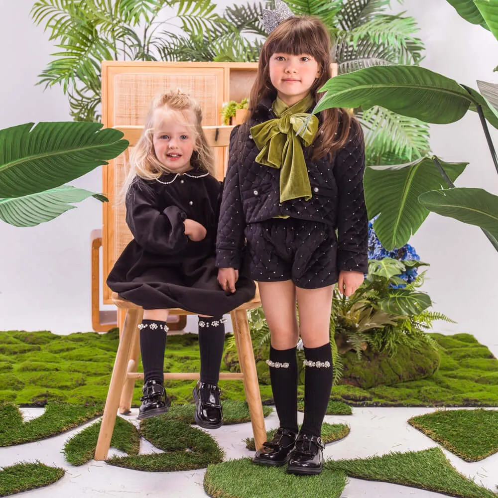 Fresh Meet Soft Sole Girl Patent Black T Bar School Shoes
