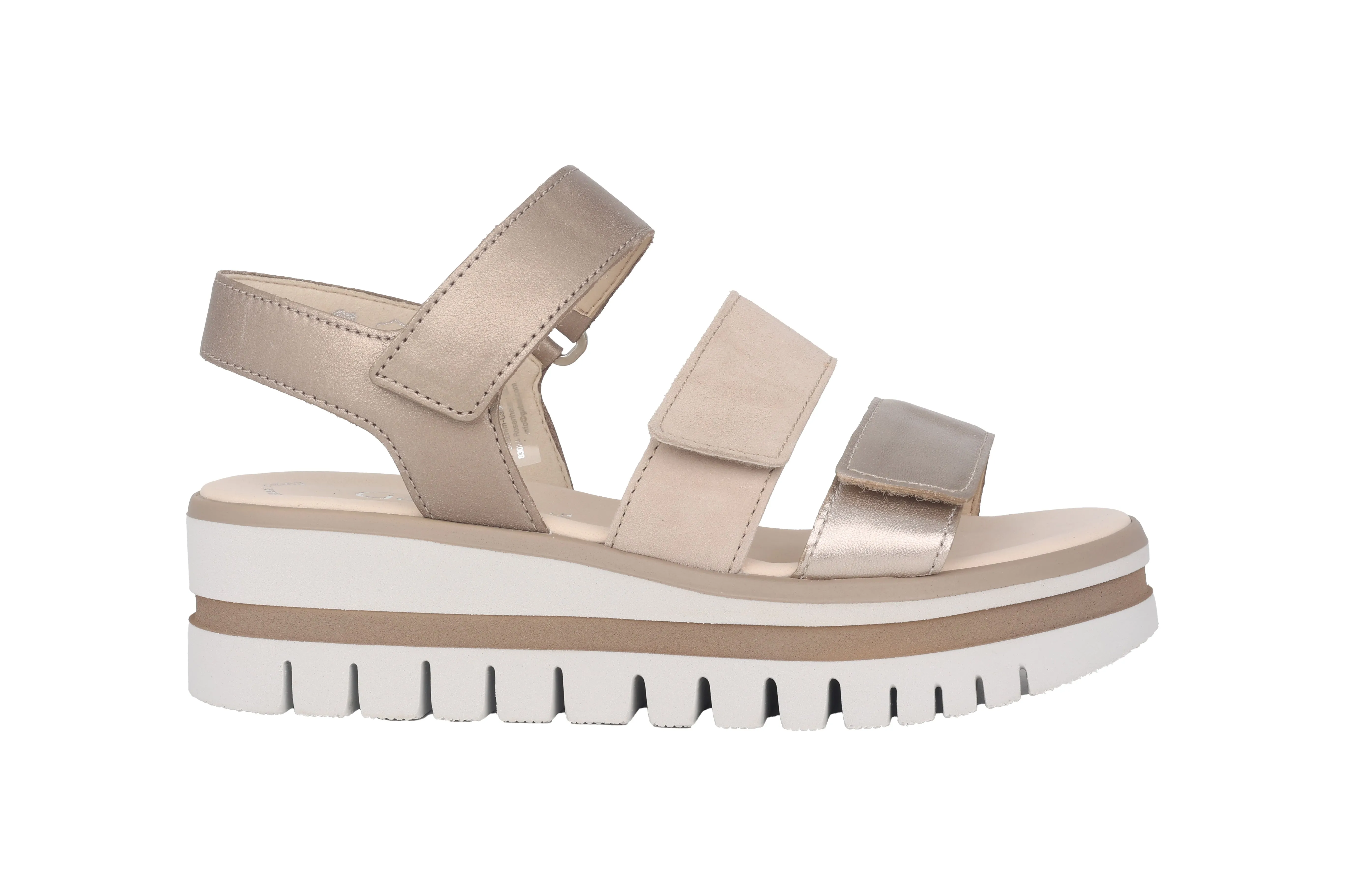 Gabor 64.620.62 Wedge Sandal Gold/Tan