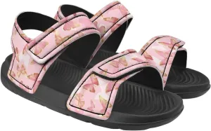 Girls' Double Hook and Loop Sandals, Kids' Print Summer Shoes, Anti-Slip, Comfort, Stable for Swimming, Beach