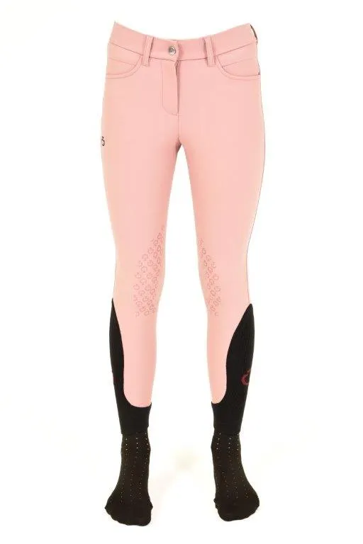 Girls Knee Grip Breeches - Dusty Rose
