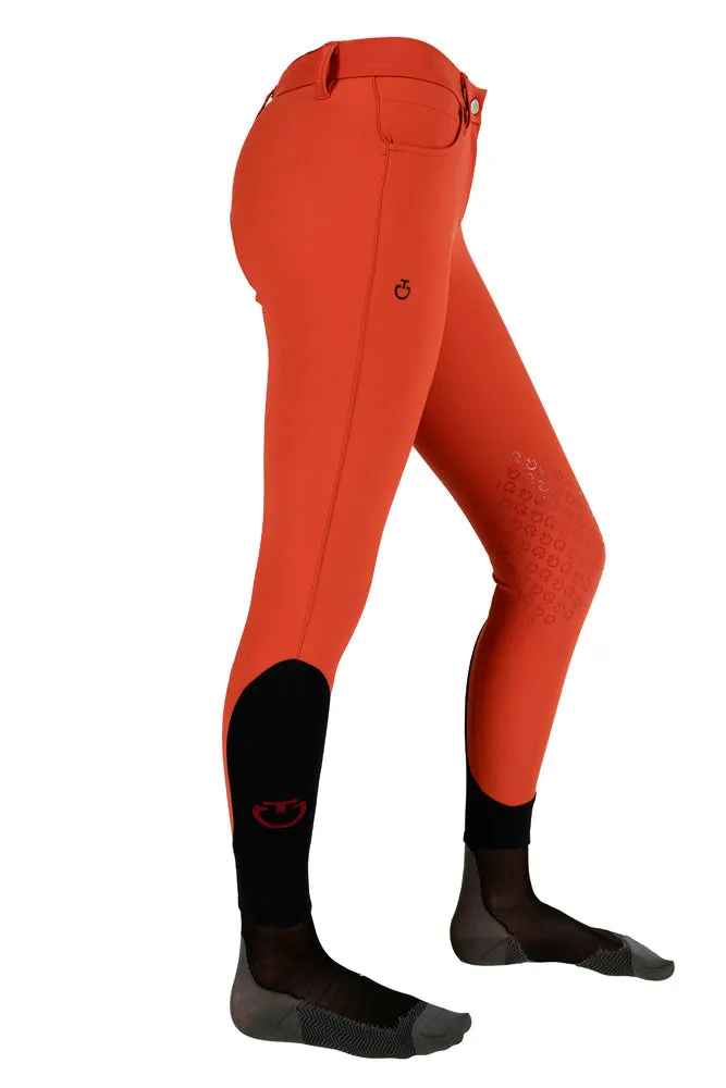Girls Knee Grip Breeches - Terracotta