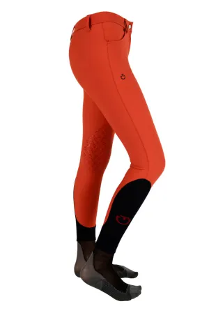 Girls Knee Grip Breeches - Terracotta