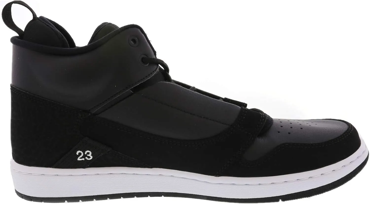 Jordan Mens Fadeaway Leather High Top Basketball Shoes