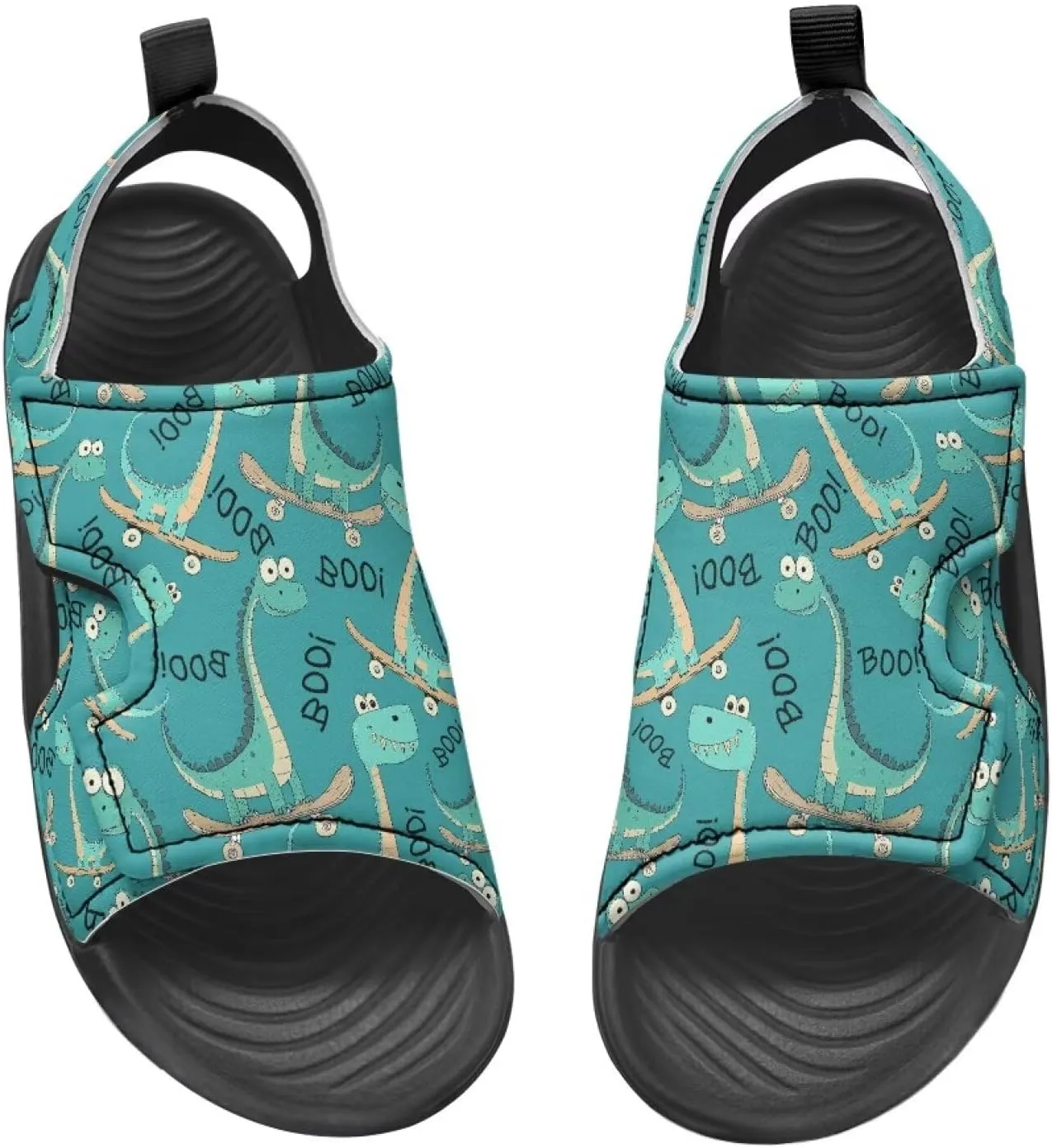 Kids Hook and Loop Sandals for Little Boys - Lightweight, Comfortable, Non-slip, Stable, for Walking and Beach