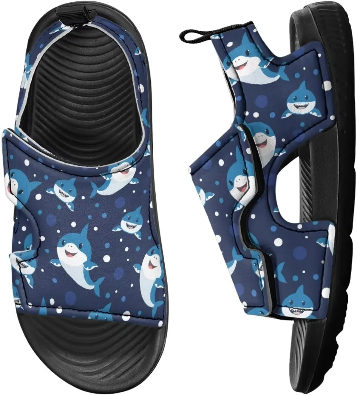 Kids Hook and Loop Sandals for Little Boys - Lightweight, Comfortable, Non-slip, Stable, for Walking and Beach