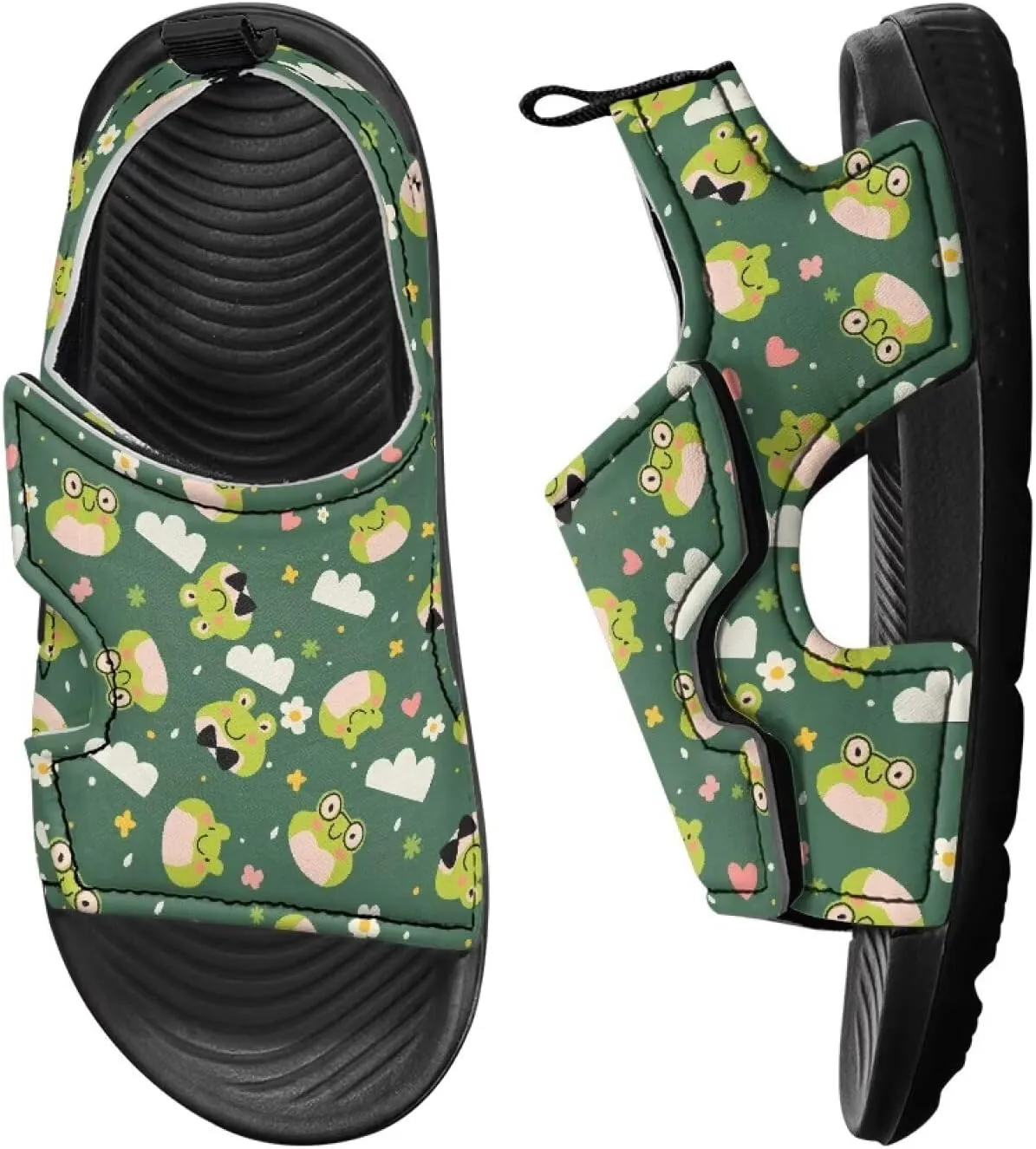 Kids Hook and Loop Sandals for Little Boys - Lightweight, Comfortable, Non-slip, Stable, for Walking and Beach