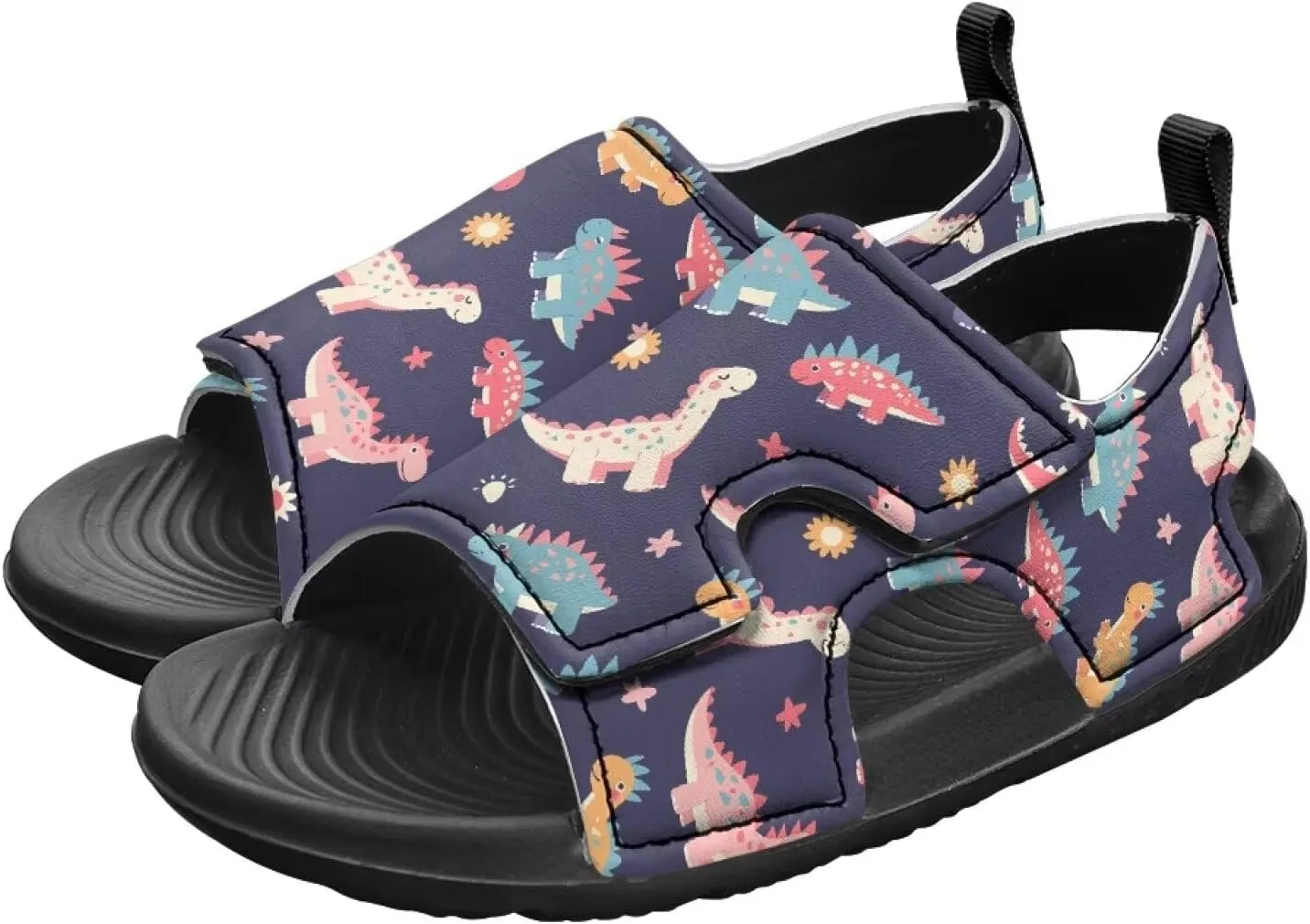 Kids Hook and Loop Sandals for Little Boys - Lightweight, Comfortable, Non-slip, Stable, for Walking and Beach