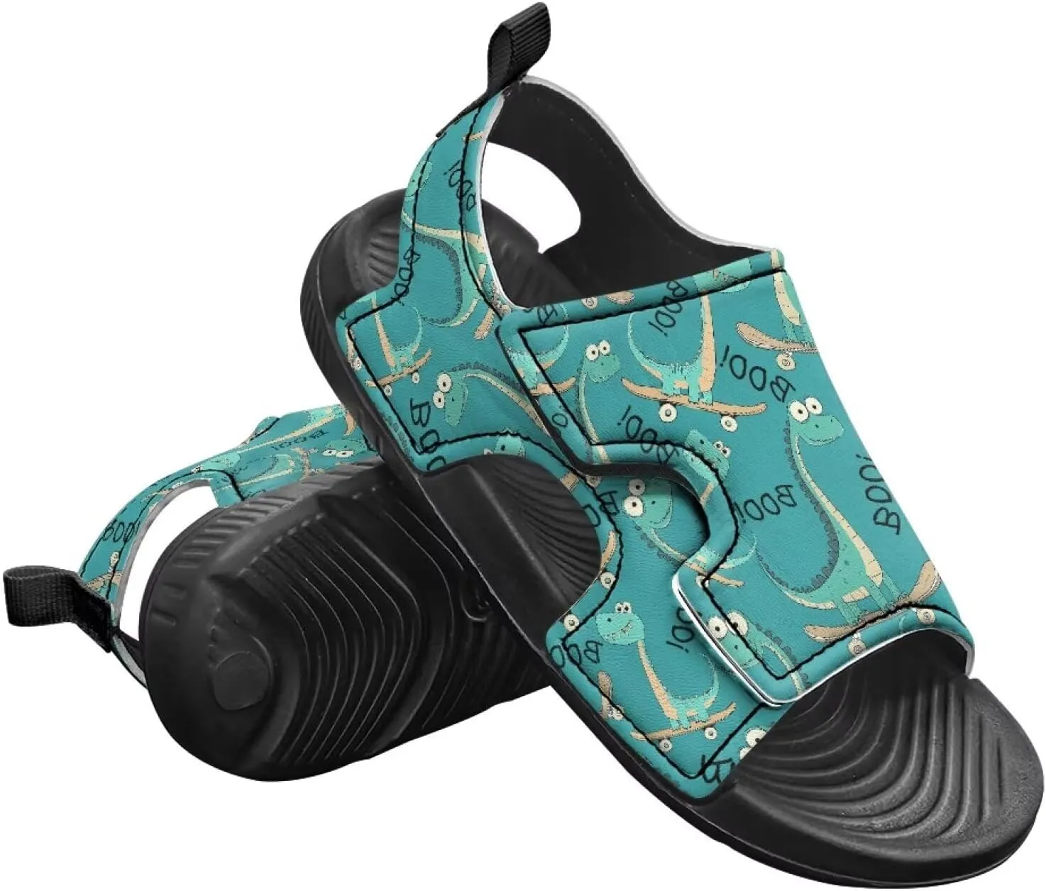 Kids Hook and Loop Sandals for Little Boys - Lightweight, Comfortable, Non-slip, Stable, for Walking and Beach