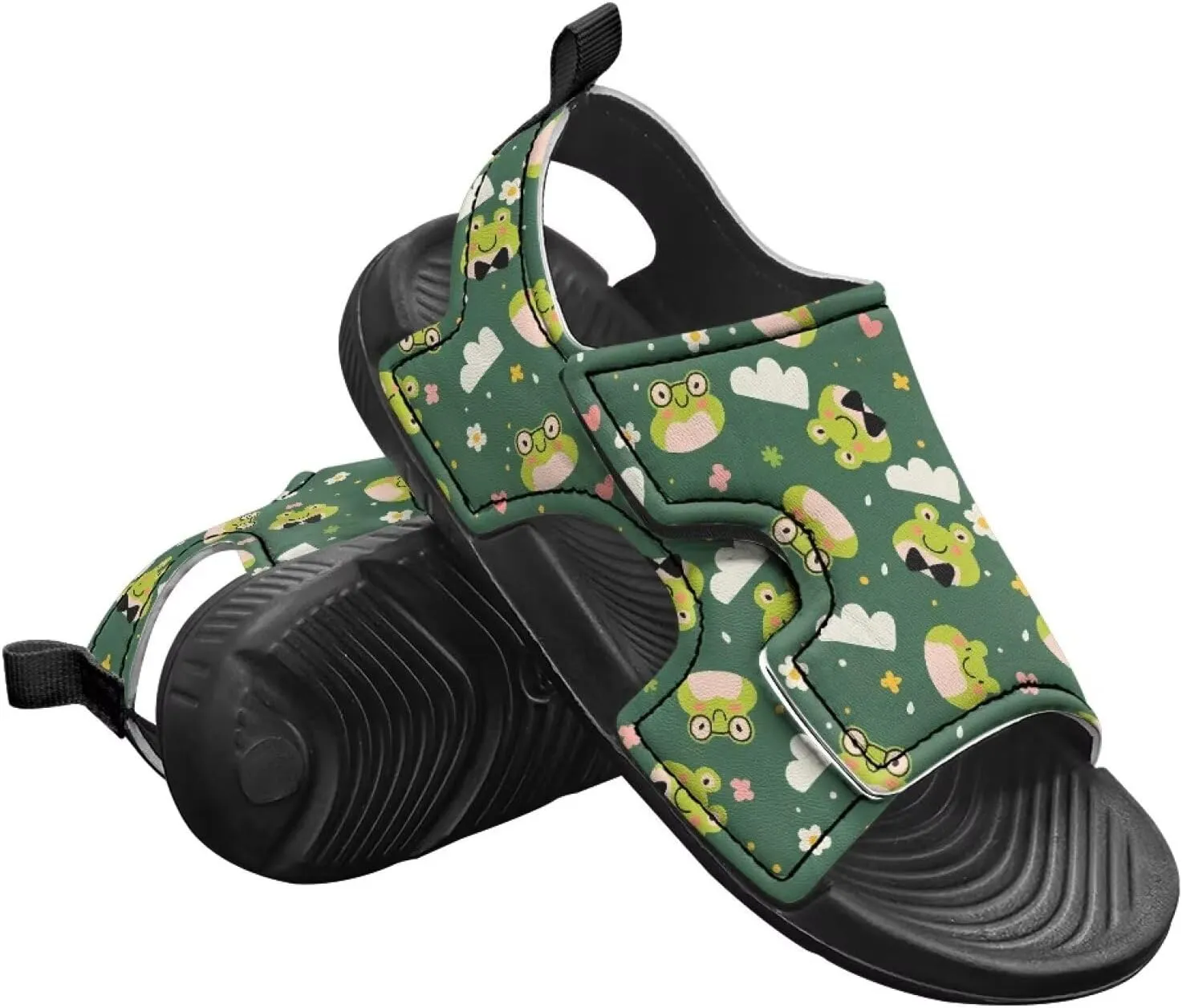 Kids Hook and Loop Sandals for Little Boys - Lightweight, Comfortable, Non-slip, Stable, for Walking and Beach