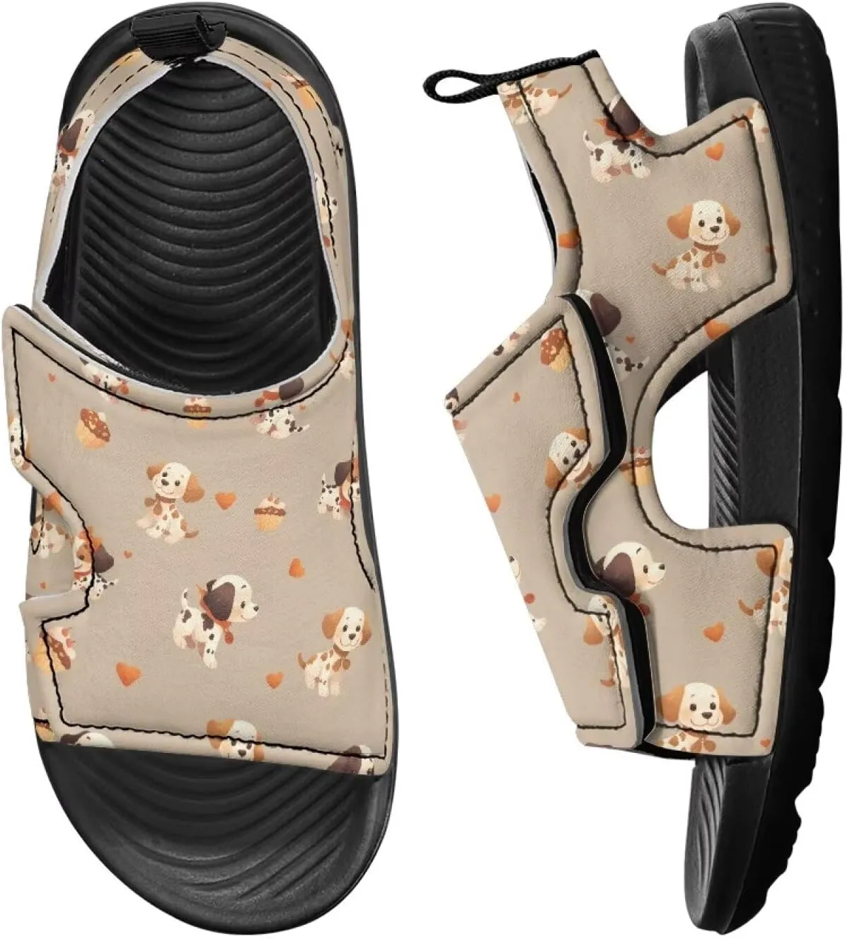 Kids Hook and Loop Sandals for Little Boys - Lightweight, Comfortable, Non-slip, Stable, for Walking and Beach
