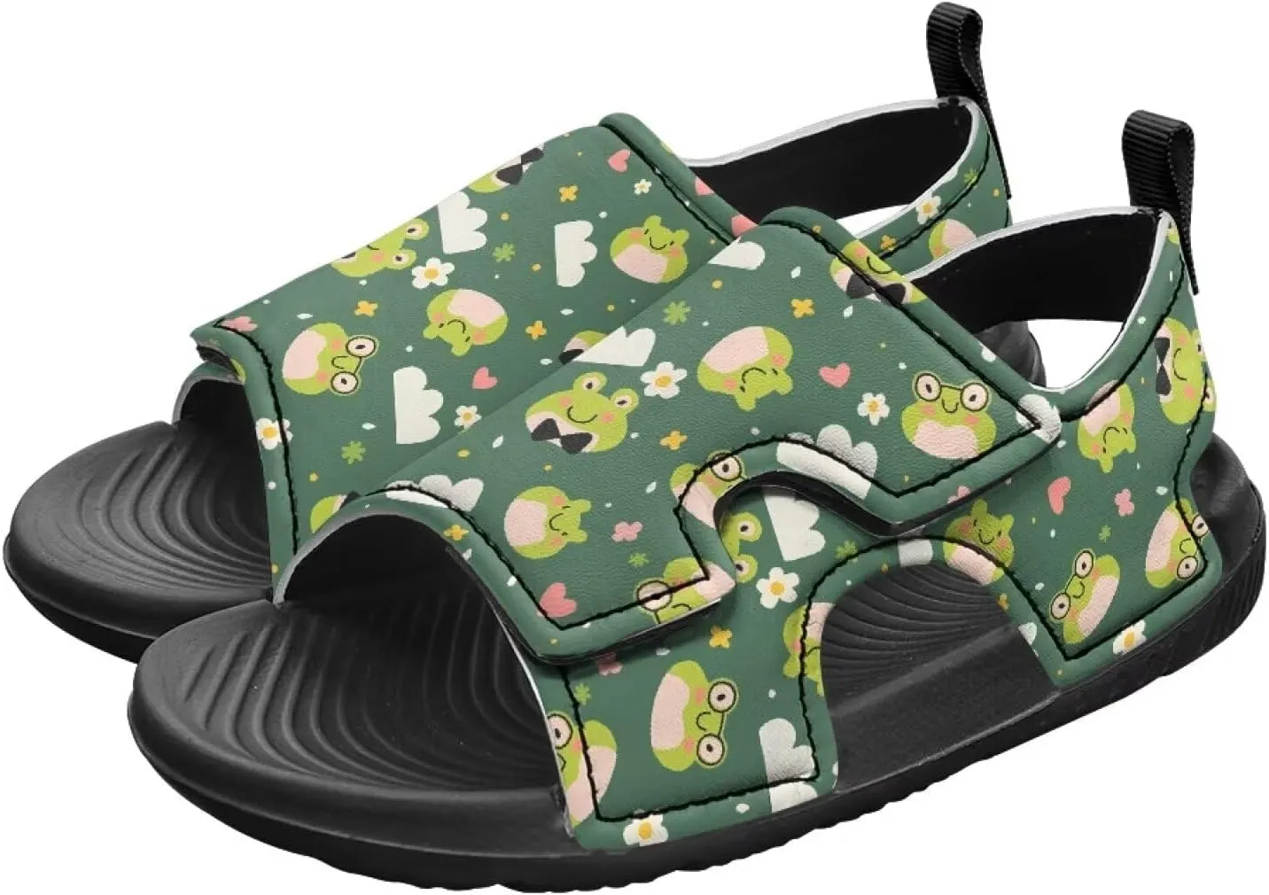 Kids Hook and Loop Sandals for Little Boys - Lightweight, Comfortable, Non-slip, Stable, for Walking and Beach