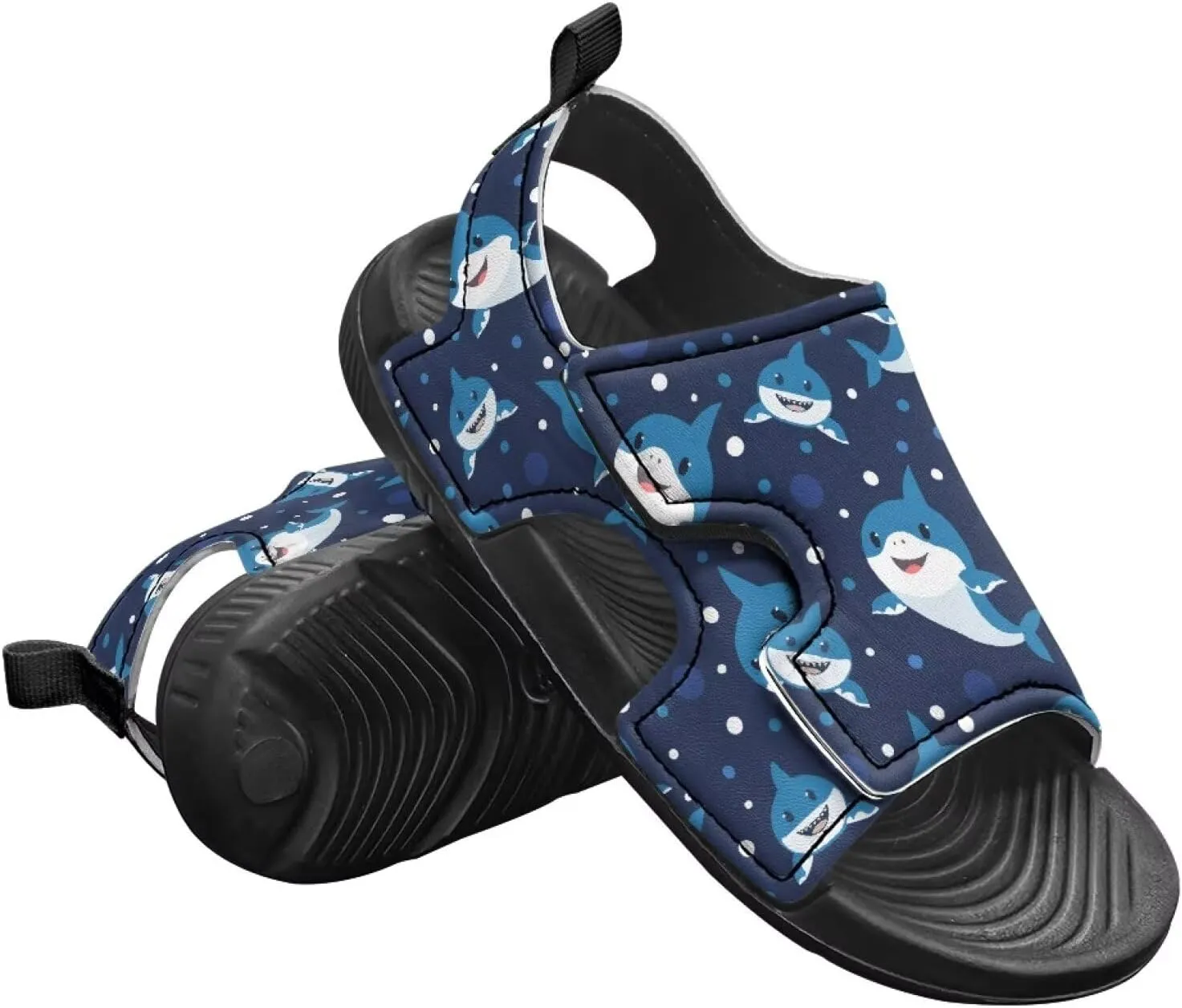 Kids Hook and Loop Sandals for Little Boys - Lightweight, Comfortable, Non-slip, Stable, for Walking and Beach