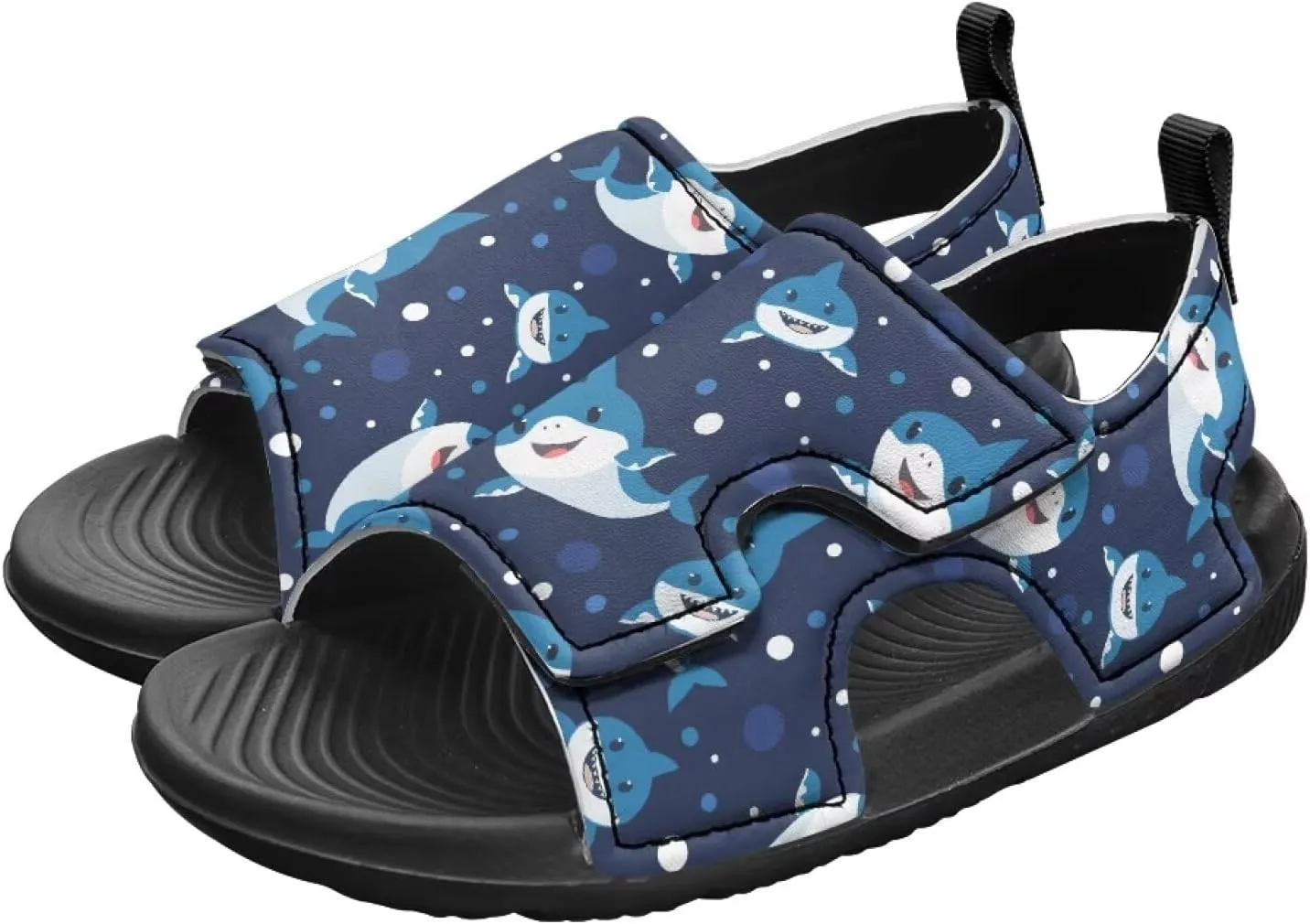 Kids Hook and Loop Sandals for Little Boys - Lightweight, Comfortable, Non-slip, Stable, for Walking and Beach