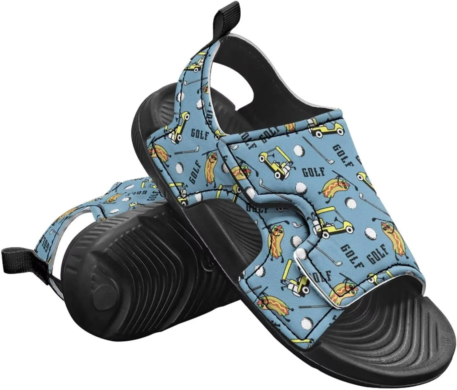 Kids Hook and Loop Sandals for Little Boys - Lightweight, Comfortable, Non-slip, Stable, for Walking and Beach
