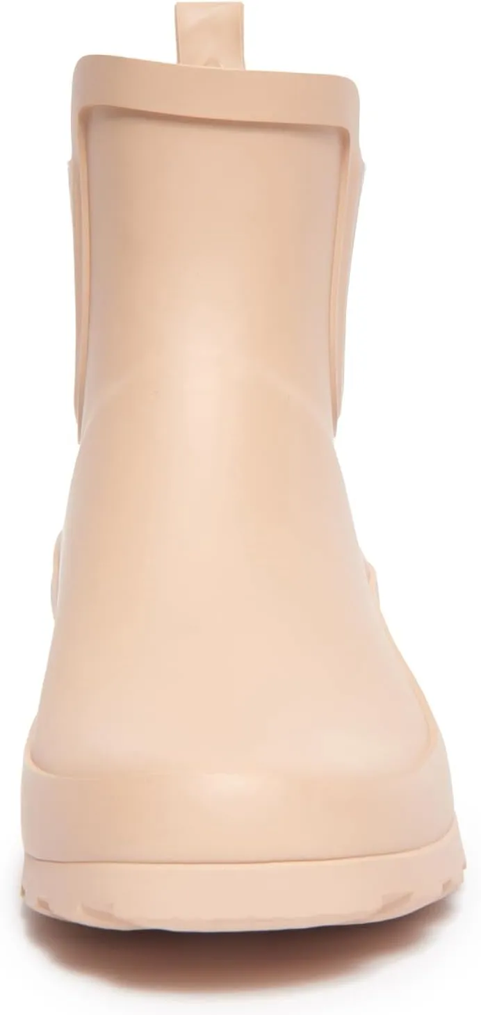 Laura Ashley Ladies Mid Cut Ankle Height Rubber Rain Boots, Lightweight Waterproof Booties for Women