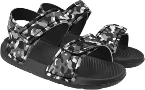 Little Boys' Double Hook and Loop Beach Sandals, Stable, Anti-Slip, Comfort, for School, Playground, Pool