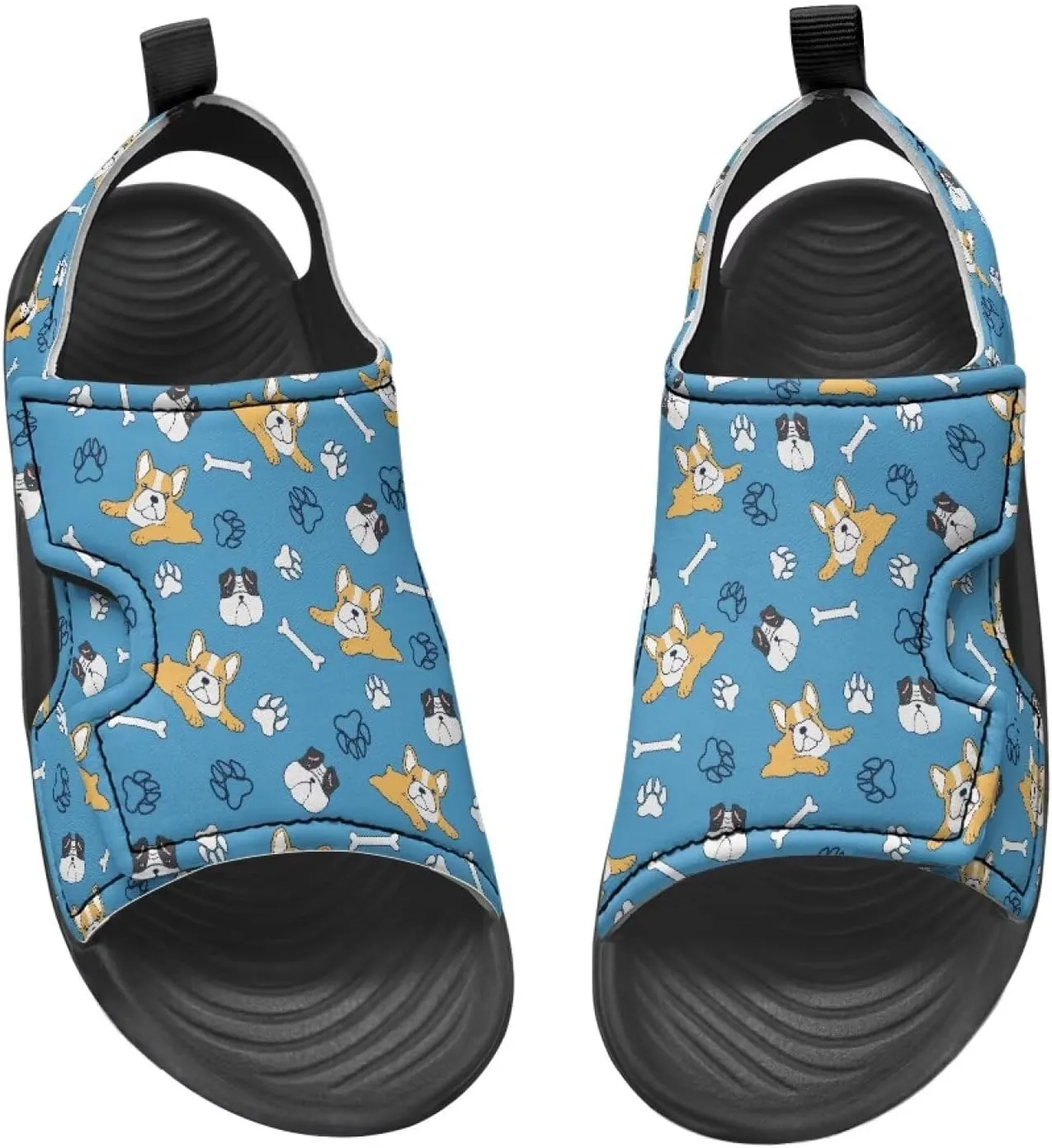 Little Boys Hook and Loop Sandals - Non-slip, Stable, Lightweight, Comfortable, for Walking and Playing