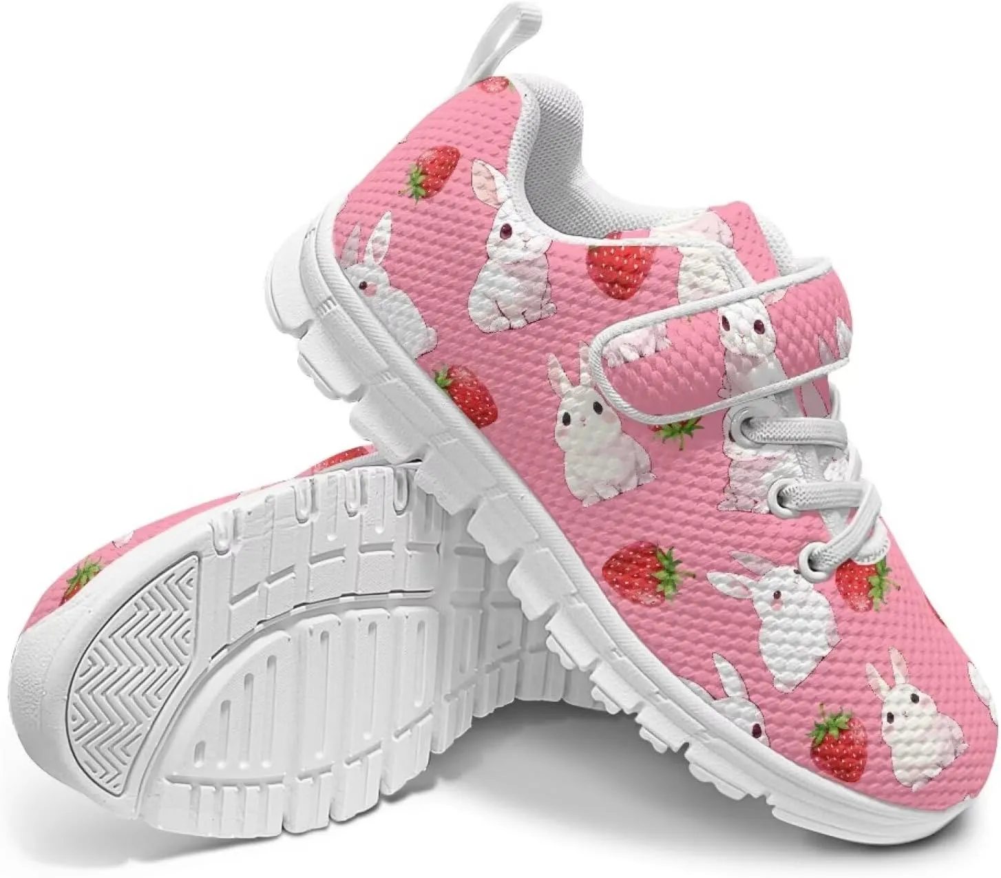 Little Girls Shoes Hook and Loop Fasteners Tennis Shoes Non Slip Athletic Sneakers