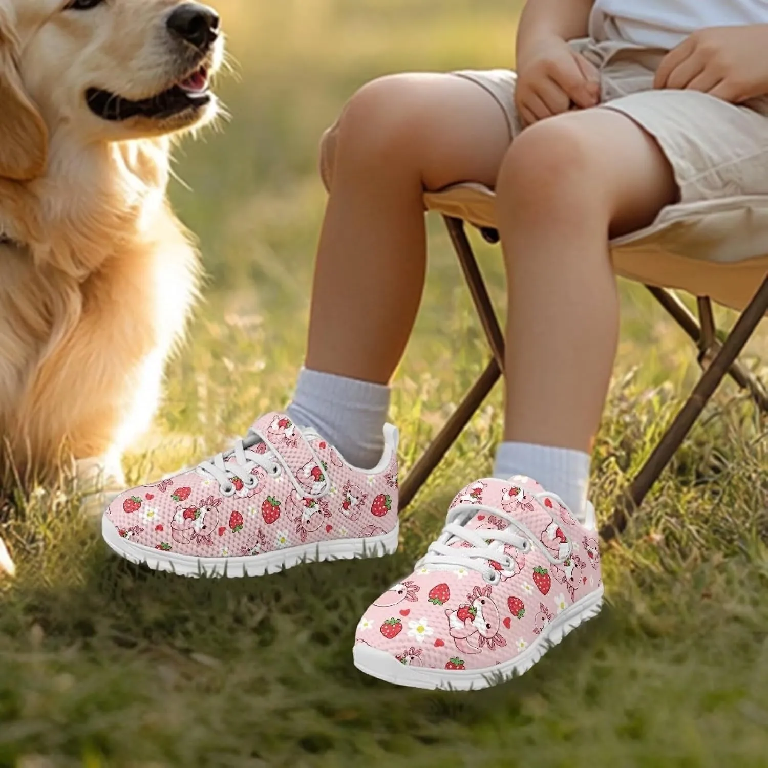 Little Girls Shoes Hook and Loop Fasteners Tennis Shoes Non Slip Athletic Sneakers