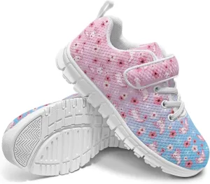 Little Girls Shoes Hook and Loop Fasteners Tennis Shoes Non Slip Athletic Sneakers