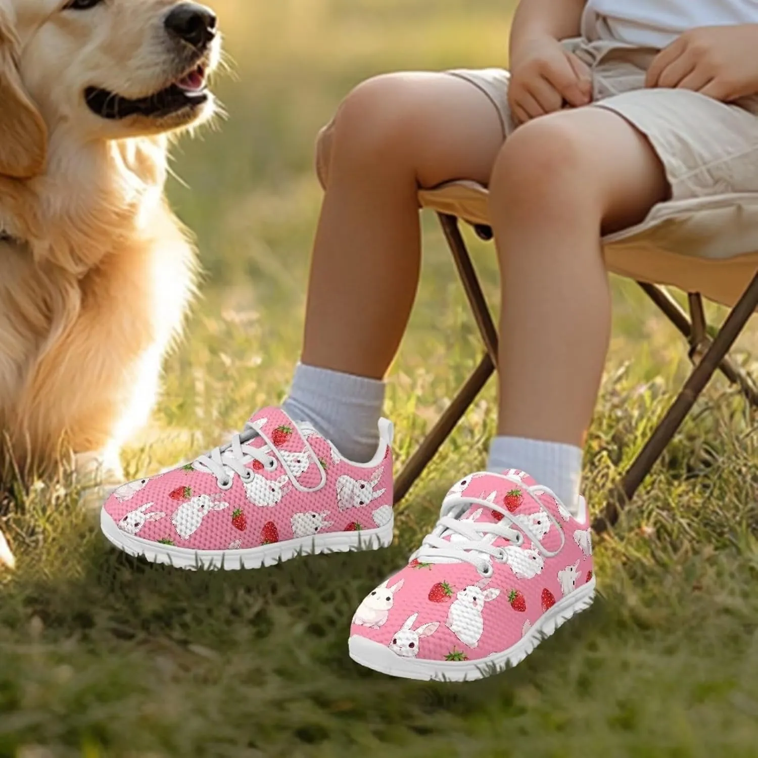 Little Girls Shoes Hook and Loop Fasteners Tennis Shoes Non Slip Athletic Sneakers