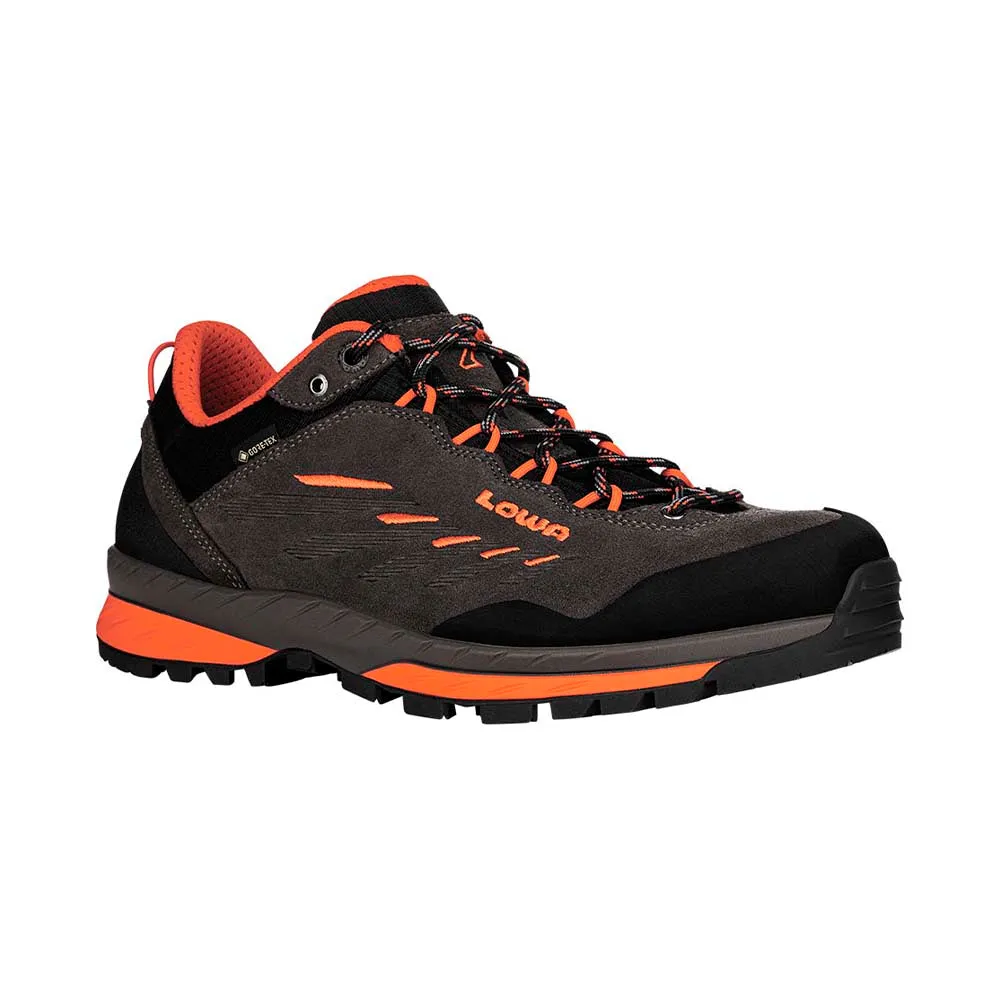 Lowa Delago GTX Lo trekking shoes, grey/orange