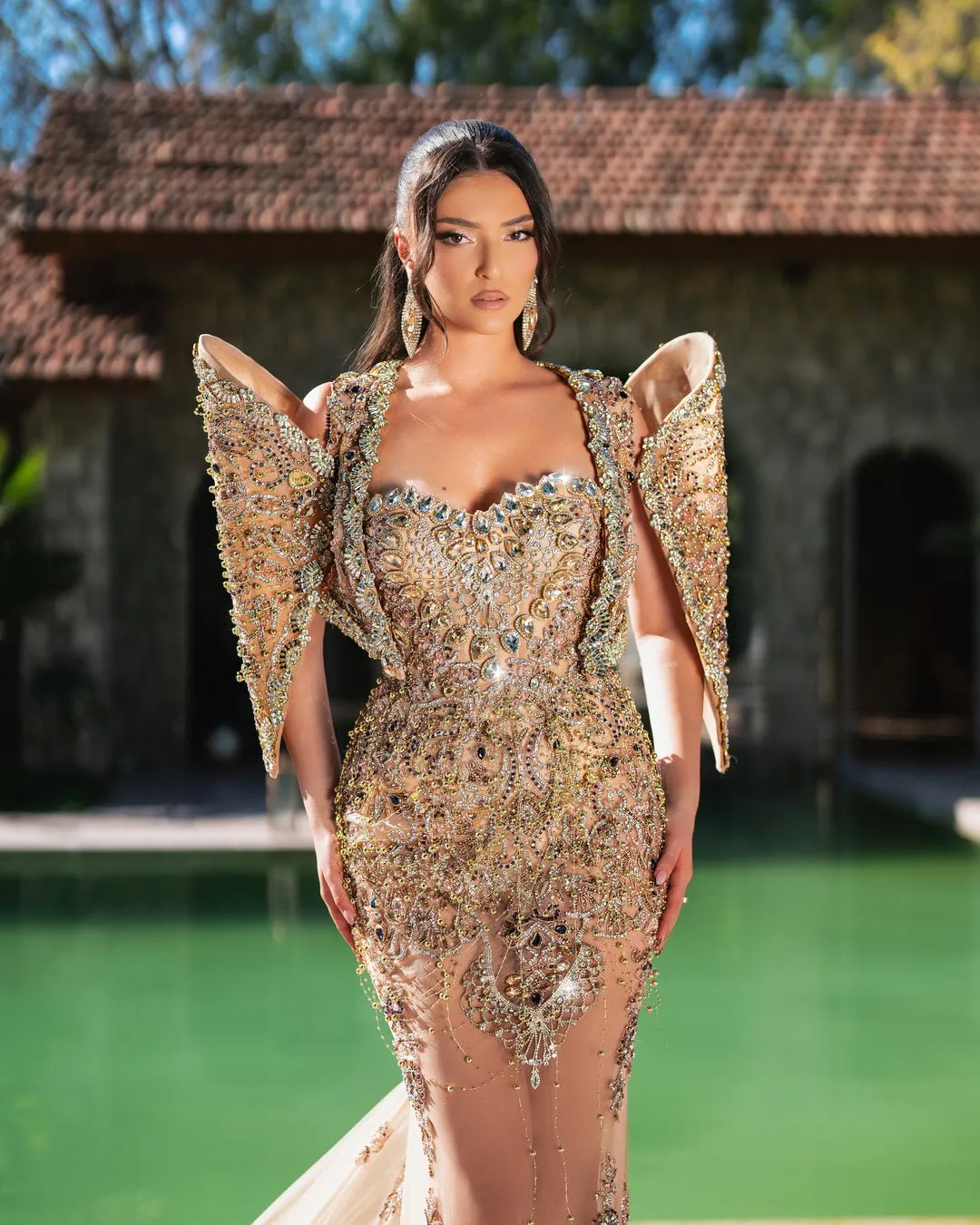 Maja Long Dress with Two-in-One Chic