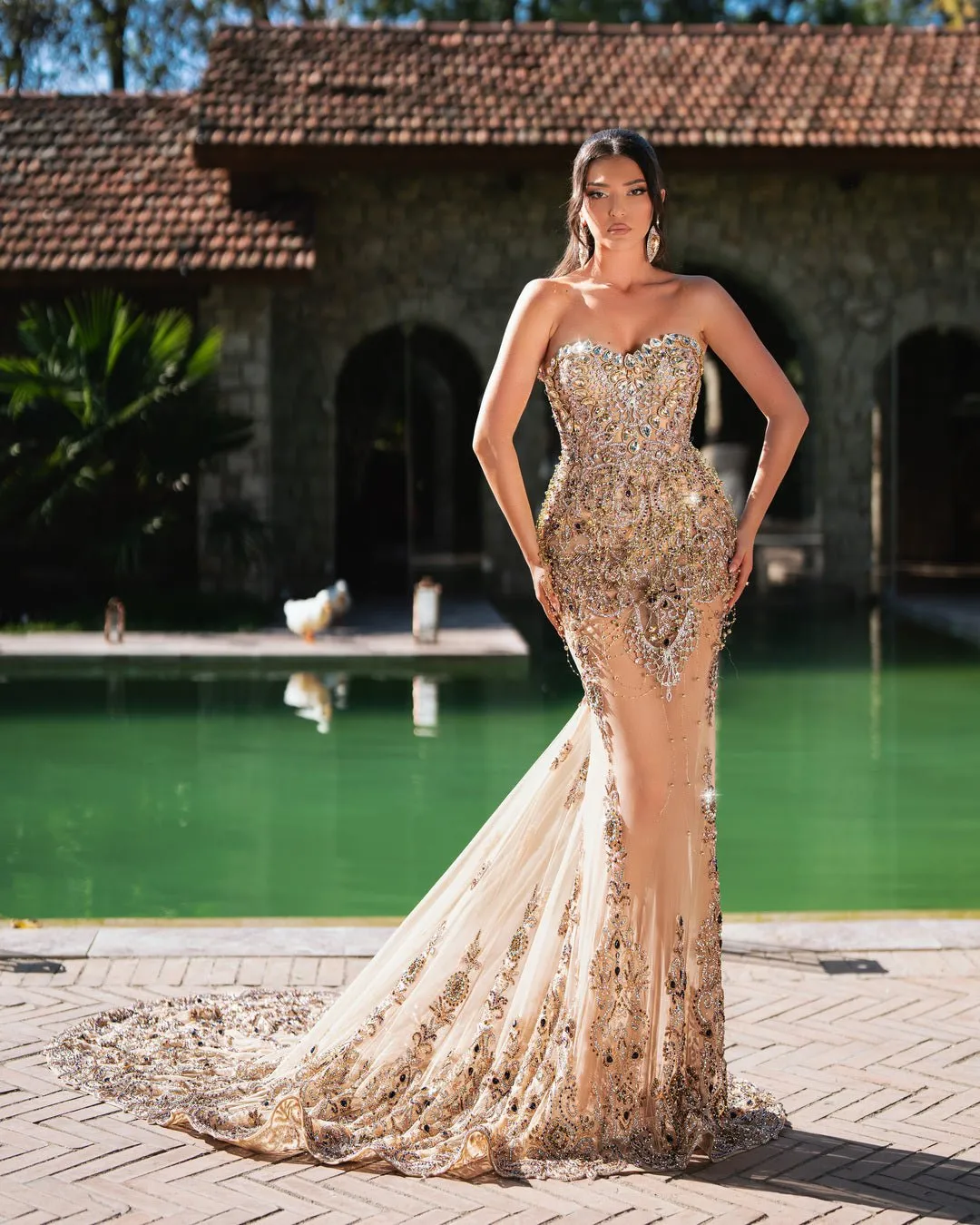 Maja Long Dress with Two-in-One Chic