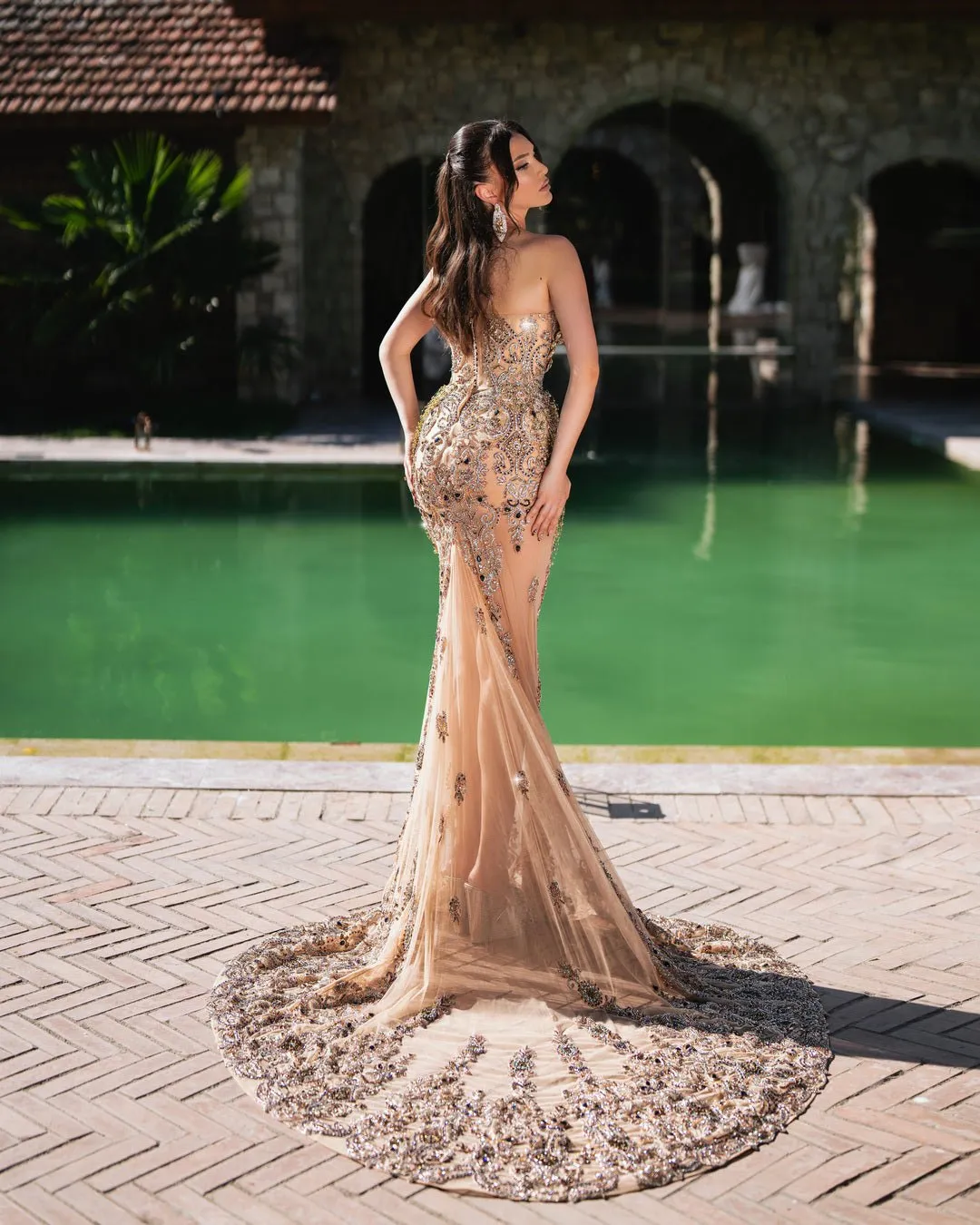 Maja Long Dress with Two-in-One Chic