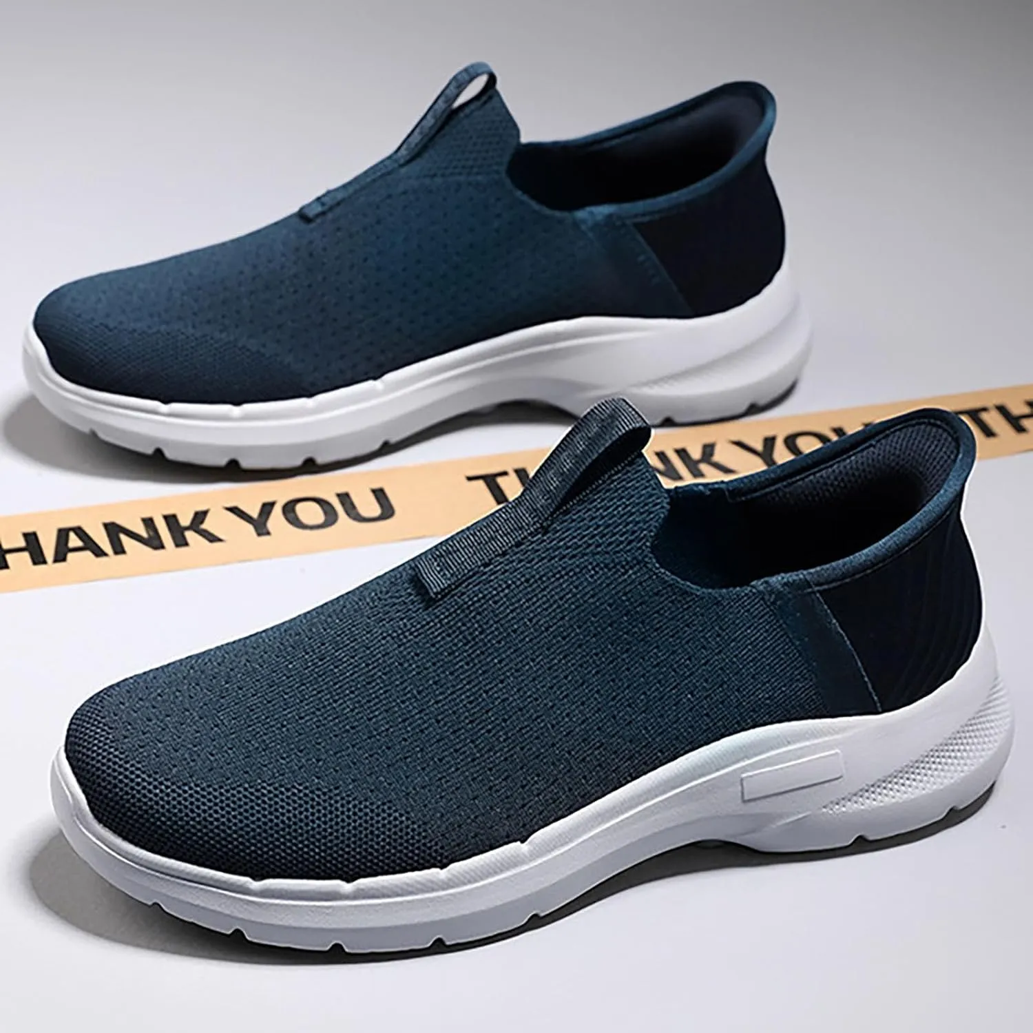 Mens Casual Shoes Comfort Ladies Casual Shoes White Platform Sneakers Men's Supportive Running Cushioned Athletic Waterproof Tennis Shoe Casual Loafers